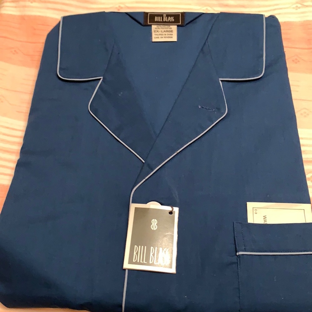 Bill Blass Men’s Sleepwear- Ex Large, Navy